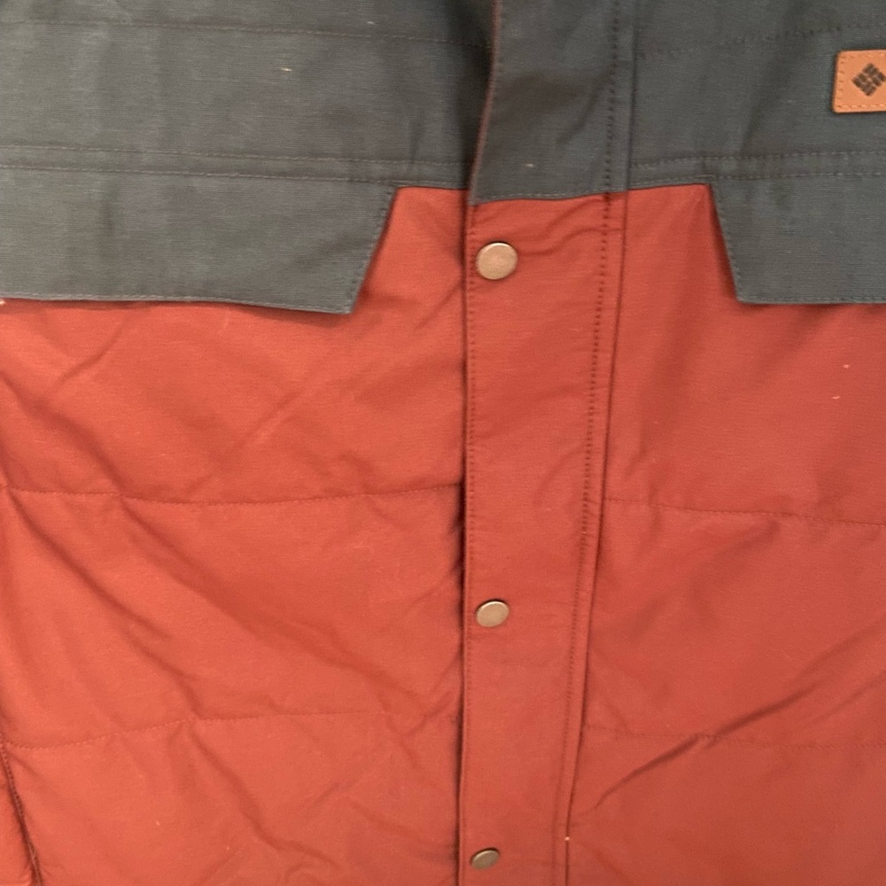 Columbia Two-Tone Puffer Vest — Rust & Slate Size 2XL - Lightweight - Picture 3 of 9